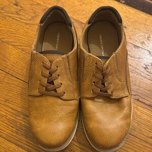 Boys Brown Leather Oxfords